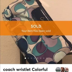 Coach wristlet Colorful Pattern 🥰👌🏻🙏